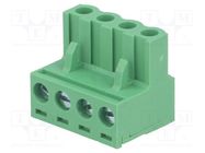 Pluggable terminal block; 5mm; ways: 4; straight; plug; female DEGSON ELECTRONICS