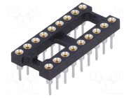 Socket: integrated circuits; DIP18; Pitch: 2.54mm; precision; THT TE Connectivity