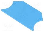 End plate; blue WEIDMÜLLER