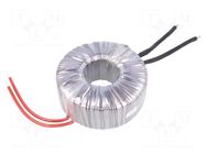 Transformer: toroidal; 600VA; 230VAC; 12V; 50A; Leads: cables; IP00 INDEL