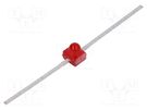 LED; 1.65mm; red; axial; 1÷10mcd; 90°; Front: convex; 1.5÷3V; THT BROADCOM (AVAGO)