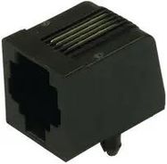 CAT3 RJ14 MODULAR JACK, 6 POSITION, 1 PORT