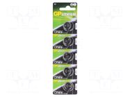 Battery: lithium; CR1616,coin; 3V; 42mAh; non-rechargeable; 5pcs. GP