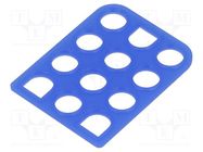 Profile gasket; Universal MATE-N-LOK; 6.35mm; PIN: 12; Layout: 4x3 TE Connectivity