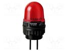 Signaller: lighting; continuous light; red; 24VDC; IP65; Ø29x47mm WERMA