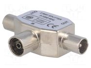 Splitter; coaxial 9.5mm socket,coaxial 9.5mm plug x2 CHANGZHOU DAHUA IMP AND EXP (GROUP)