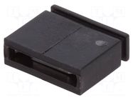 Connector: pin strips; jumper; female; 3A; 5.08mm; 1x2; Type: closed FISCHER ELEKTRONIK