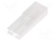 Terminals cover; female; for push-on 6.3mm connectors; ways: 1 IMP