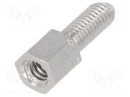 Threaded head screw; M3,UNC 4-40; Screw length: 13m HARTING