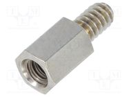 Threaded head screw; UNC 4-40; DSUB SCREW LOCK FE UNC/UNC NI 