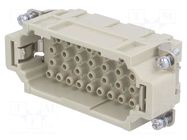 Connector: HDC; contact insert; male; 16A; 500V; Han® EE; PIN: 32 HARTING