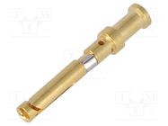 Contact; female; copper alloy; nickel plated,gold-plated; 0.5mm2 HARTING