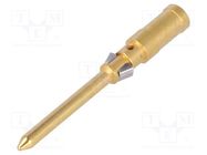 Contact; male; copper alloy; nickel plated,gold-plated; 1.5mm2 HARTING