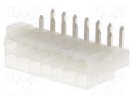 Socket; wire-board; male; Mini-Fit Jr; 4.2mm; PIN: 14; THT; holders MOLEX