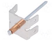 Terminal: flat; 6.3mm; 0.8mm; male x4; with copper rivet; riveted VOGT