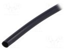 Insulating tube; PVC; black; -20÷125°C; Øint: 5mm; L: 500m; UL94V-0 SIGI