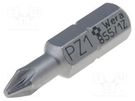 Screwdriver bit; Pozidriv®; PZ1; Overall len: 25mm WERA