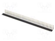 Pin header; pin strips; male; PIN: 40; angled 90°; 2.54mm; THT; 1x40 ADAM TECH