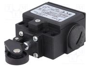 Limit switch; lever R 27mm, plastic roller Ø22mm; NO + NC; 10A 