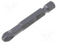 Screwdriver bit; Pozidriv®; PZ3; Overall len: 50mm; TORSION WERA