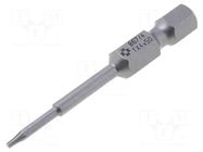 Screwdriver bit; Torx®; TX04; 1/4"; Overall len: 50mm WERA