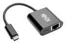SMART CABLE, USB-RJ45/USB C RCPT, 6"