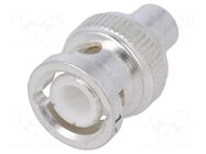 Connector: BNC; terminator; 50Ω; PTFE; silver plated TE Connectivity