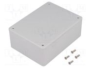 Enclosure: multipurpose; X: 82mm; Y: 110mm; Z: 44mm; 1591; ABS; grey HAMMOND