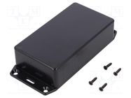 Enclosure: multipurpose; X: 62mm; Y: 112mm; Z: 31mm; 1591S; ABS; black HAMMOND