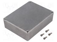 Enclosure: multipurpose; X: 94mm; Y: 119mm; Z: 34mm; 1590W; aluminium HAMMOND