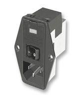 CONNECTOR, POWER ENTRY, INLET W/ FILTER, 10A