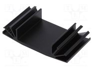 Heatsink: extruded; grilled; TO3; black; L: 37.5mm; W: 70mm; H: 15mm FISCHER ELEKTRONIK