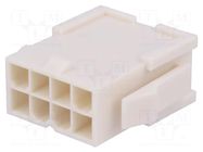 Connector: wire-wire; plug; male; PIN: 8; Mini-Fit Jr; crimped; 2x4 MOLEX