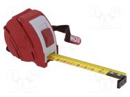 Measuring tape; L: 3m; Width: 19mm; Enclos.mat: ABS,rubber; measure MEDID