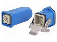 Connector: HDC; male + female; 10A; 90V; Han® Ex; PIN: 5; 4+PE; M20 HARTING