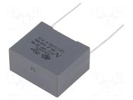 Capacitor: polypropylene; X2; R47 X2; 330nF; 1000VDC; 440VAC; THT KEMET