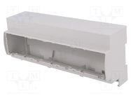 Enclosure: for DIN rail mounting; Y: 91mm; X: 213mm; Z: 62mm; grey ITALTRONIC