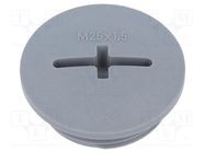 Stopper; M25; 1.5; IP68; polyamide; dark grey; SKINDICHT®; 8mm LAPP