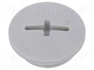Stopper; M20; 1.5; IP54; polyamide; light grey; SKINDICHT®; 6mm LAPP