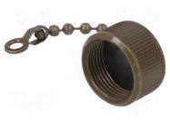 Protection cover; internal thread,threaded joint; olive; 97 AMPHENOL