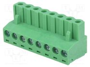 Pluggable terminal block; 5mm; ways: 8; straight; plug; female DEGSON ELECTRONICS