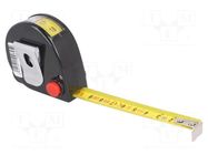 Measuring tape; L: 3m; Width: 16mm; ABS; measure MEDID