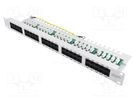 Patch panel; RJ45; RACK; grey; Number of ports: 50; 19"; Height: 1U LOGILINK