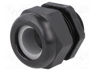 Gland; M40; IP68; 20÷26mm; thermoplastic; black HARTING