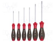 Kit: screwdrivers; Torx®; Size: TX10,TX15,TX20,TX25,TX30,TX40 WIHA