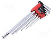 Wrench-set; hex key; Chrom-vanadium steel; 9pcs. WIHA