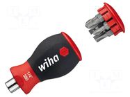 Kit: screwdriver; 6pcs; Phillips,slot; PH1,PH2,PH3,4.5x1mm,8x1mm WIHA
