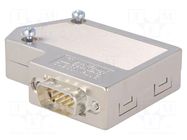 Connector: D-Sub; PIN: 9; angled 55°; spring clamp; for cable PHOENIX CONTACT