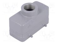 Enclosure: for HDC connectors; C-TYPE; size 77.27; Gland holes: 1 ILME