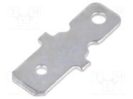 Terminal: flat; 6.3mm; 0.8mm; male; steel; tinned; angled 90° MIFLEX